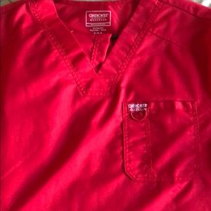 Cherokee Men’s Scrubs - Medium Red